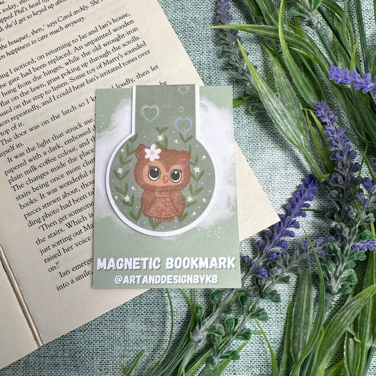 Cosy Owl Magnetic Bookmark