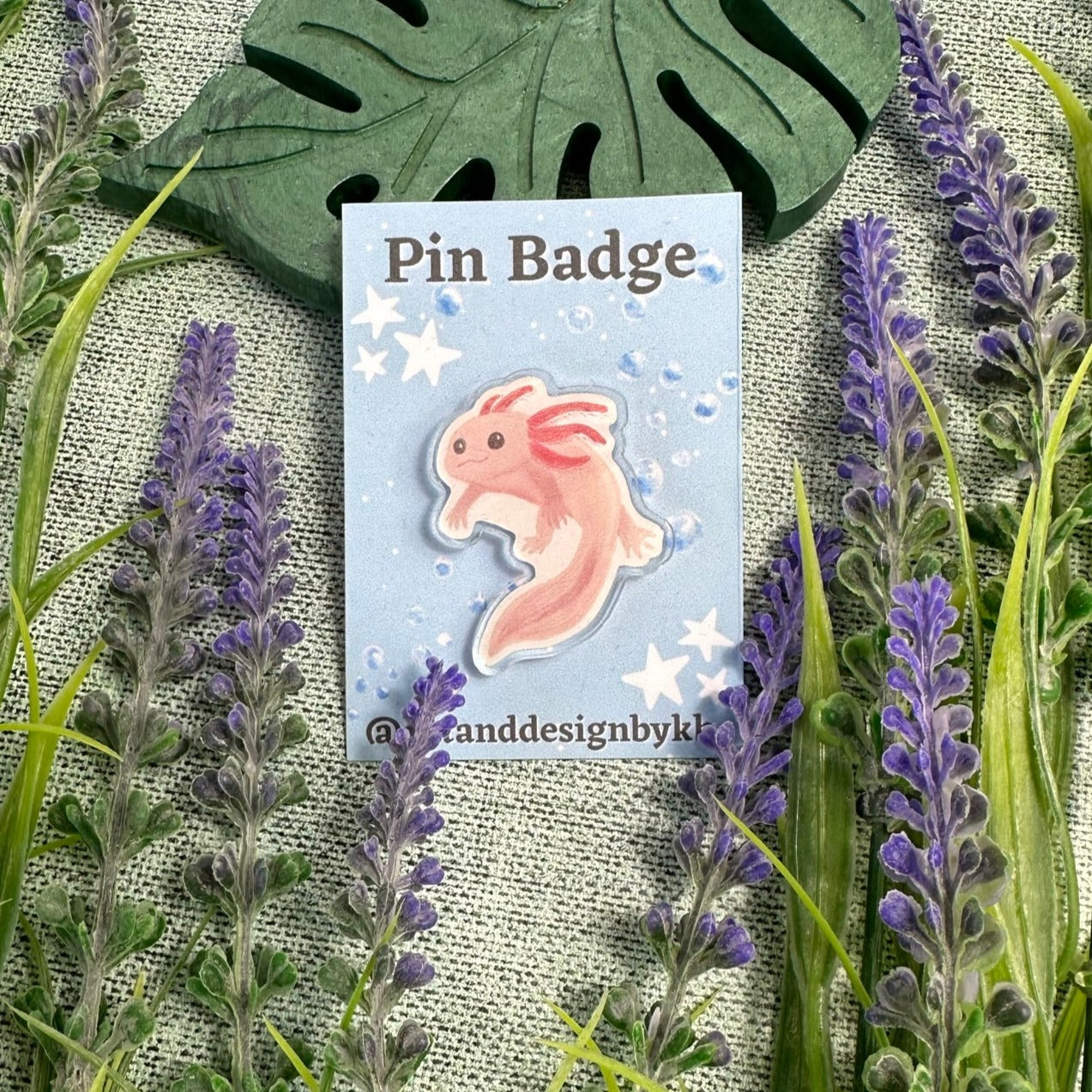Axolotl | Acrylic Pin Badge
