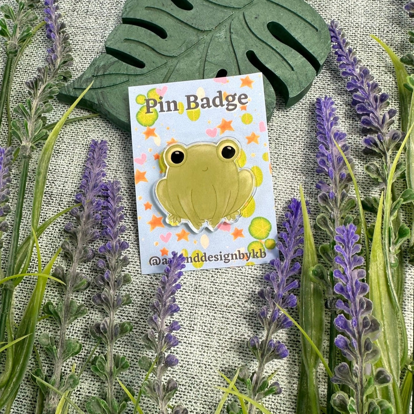 Frog Acrylic Pin Badge