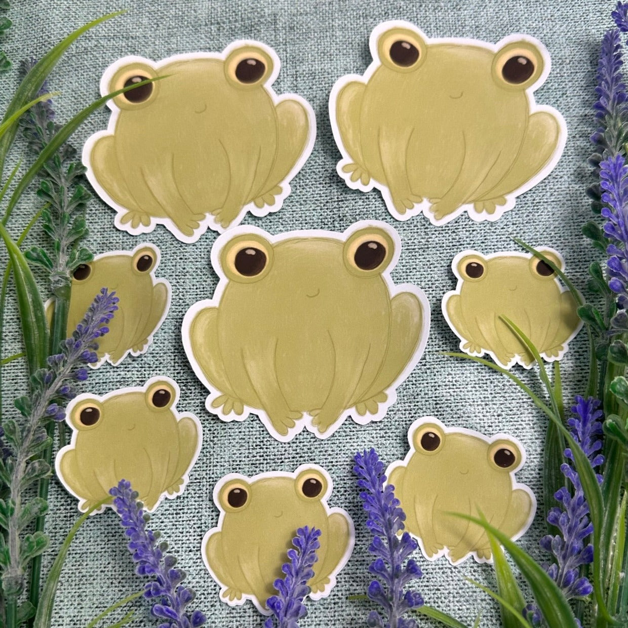 Froggo the frog Waterproof Vinyl Sticker