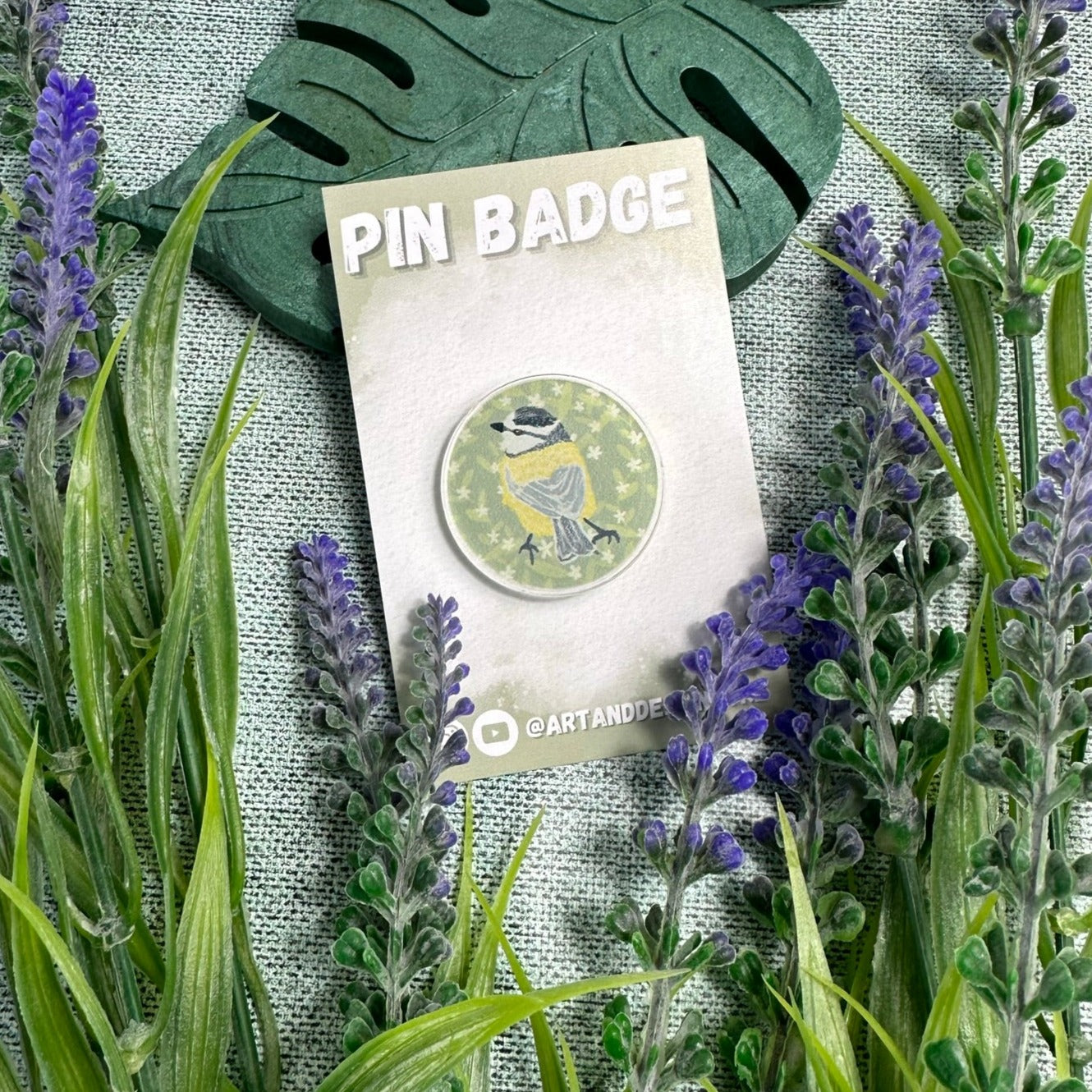 Bird & Blooms Pin Badge