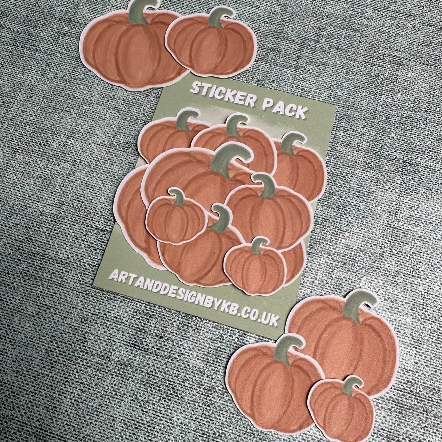 Pumpkin Sticker Pack (Assorted sizes)