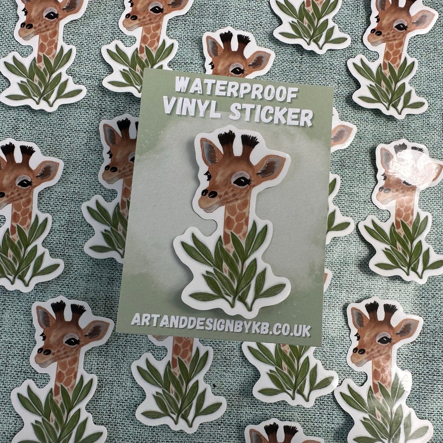 Giraffe Waterproof Vinyl Sticker