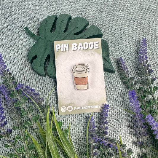 Coffee Takeaway Pin Badge
