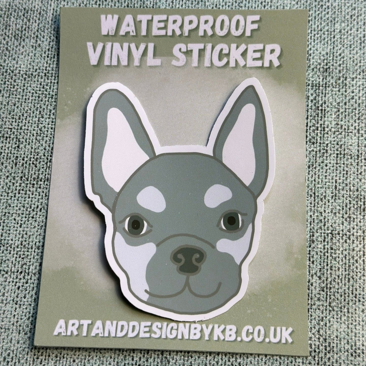 French Bulldog Waterproof Vinyl Sticker