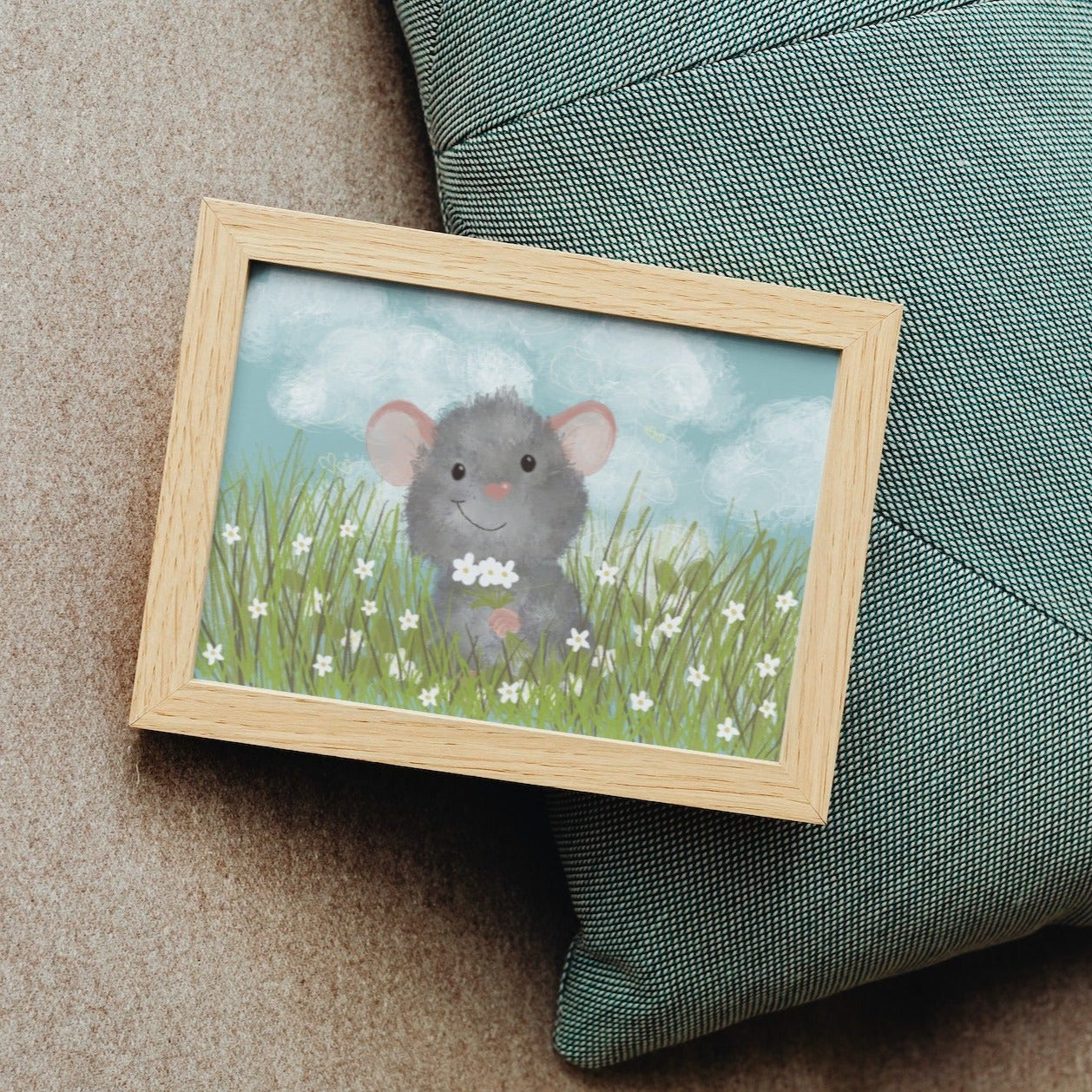 Meadow Mouse - Art Print or Postcard