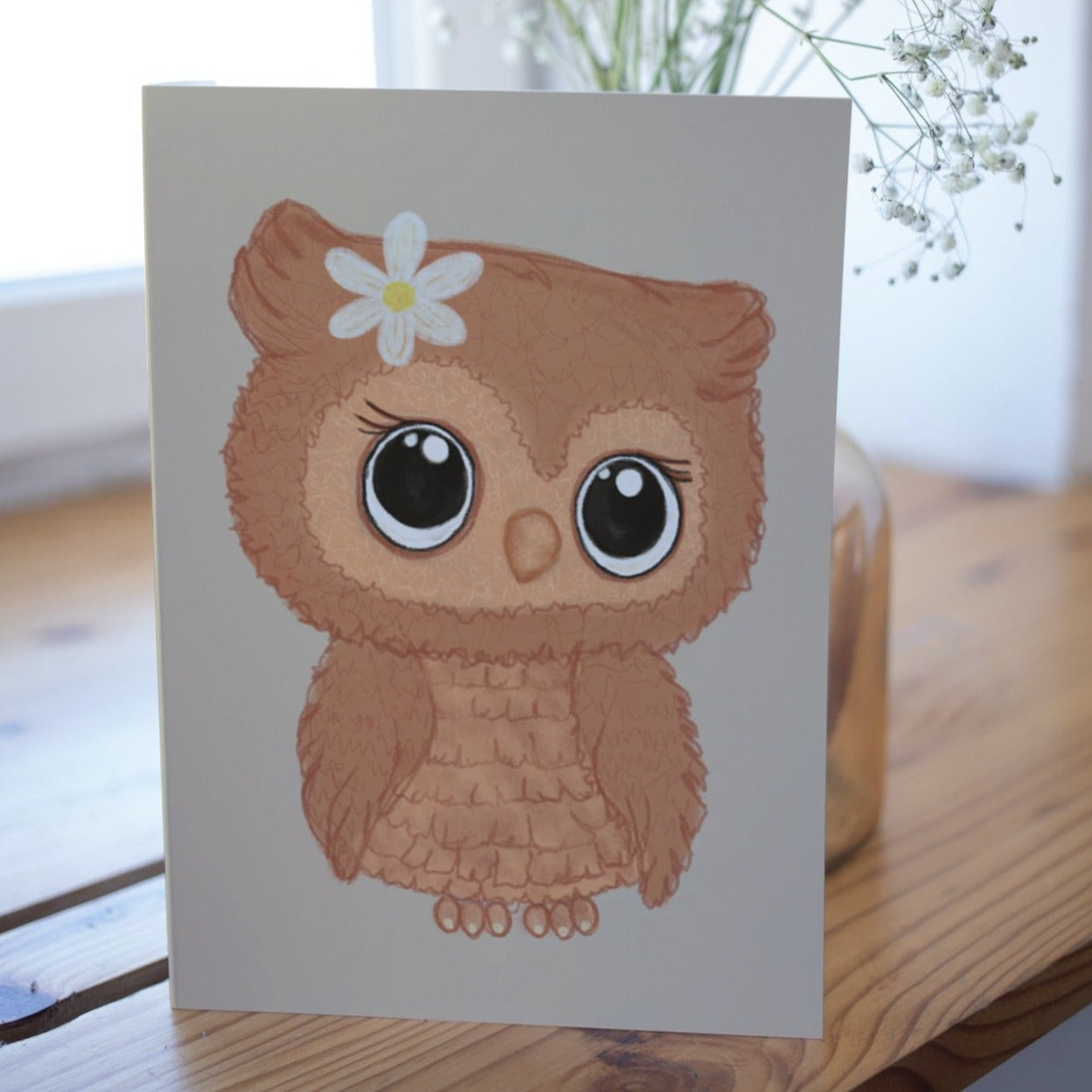 Little Owl Greetings Card