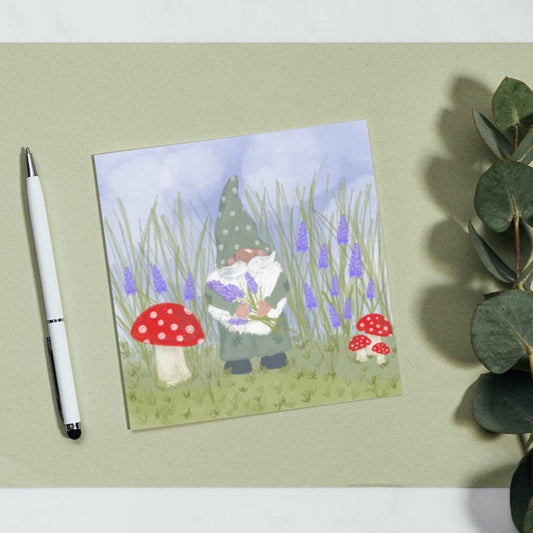 Gardening Gonk Greetings Card