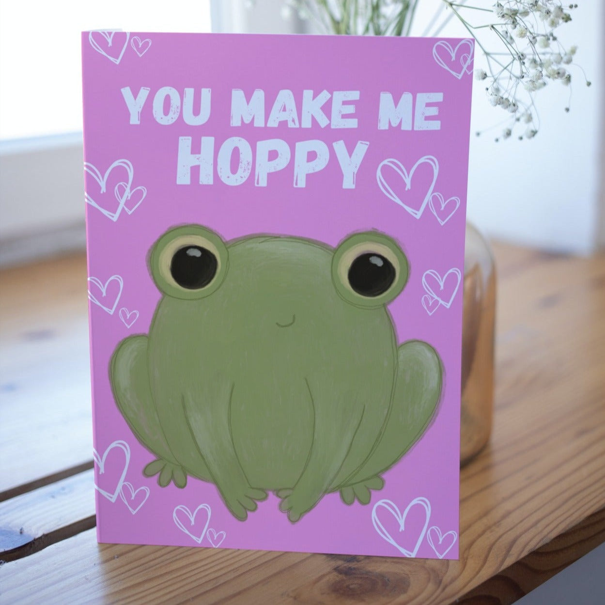 You make me hoppy Greetings Card