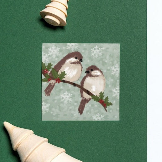 Festive Birds Christmas Card