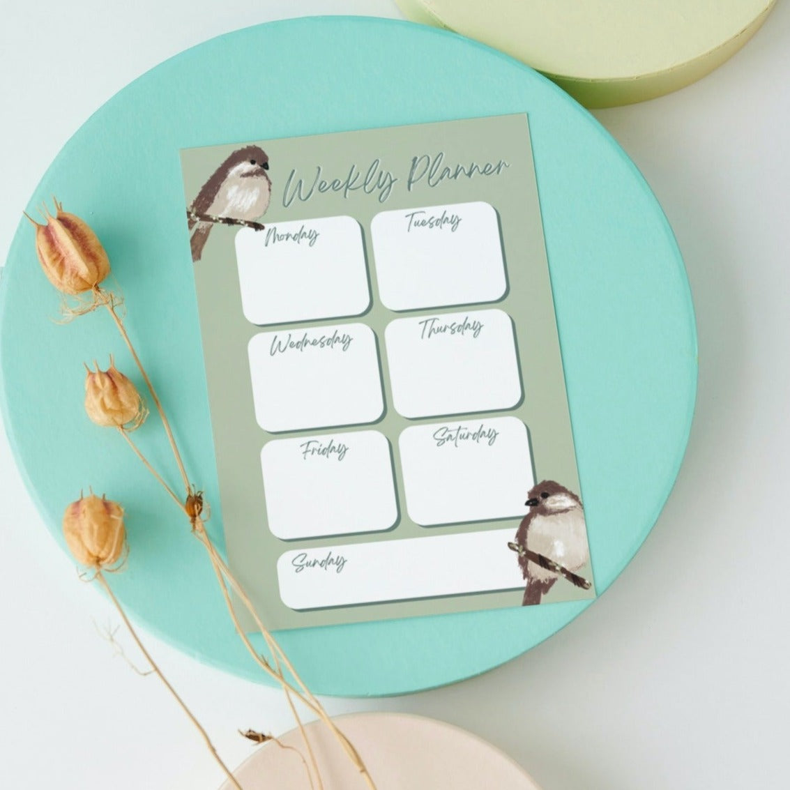 Birds A5 Tear Off Weekly Planner Pad