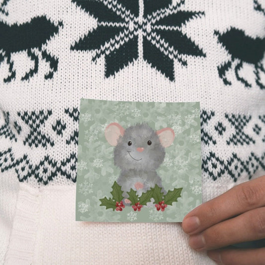 Festive Mouse Christmas Card