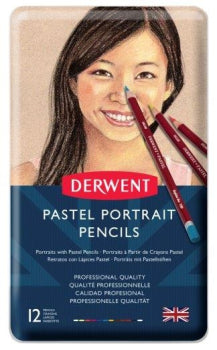 Pastel Pencils Portrait set of 12 by Derwent